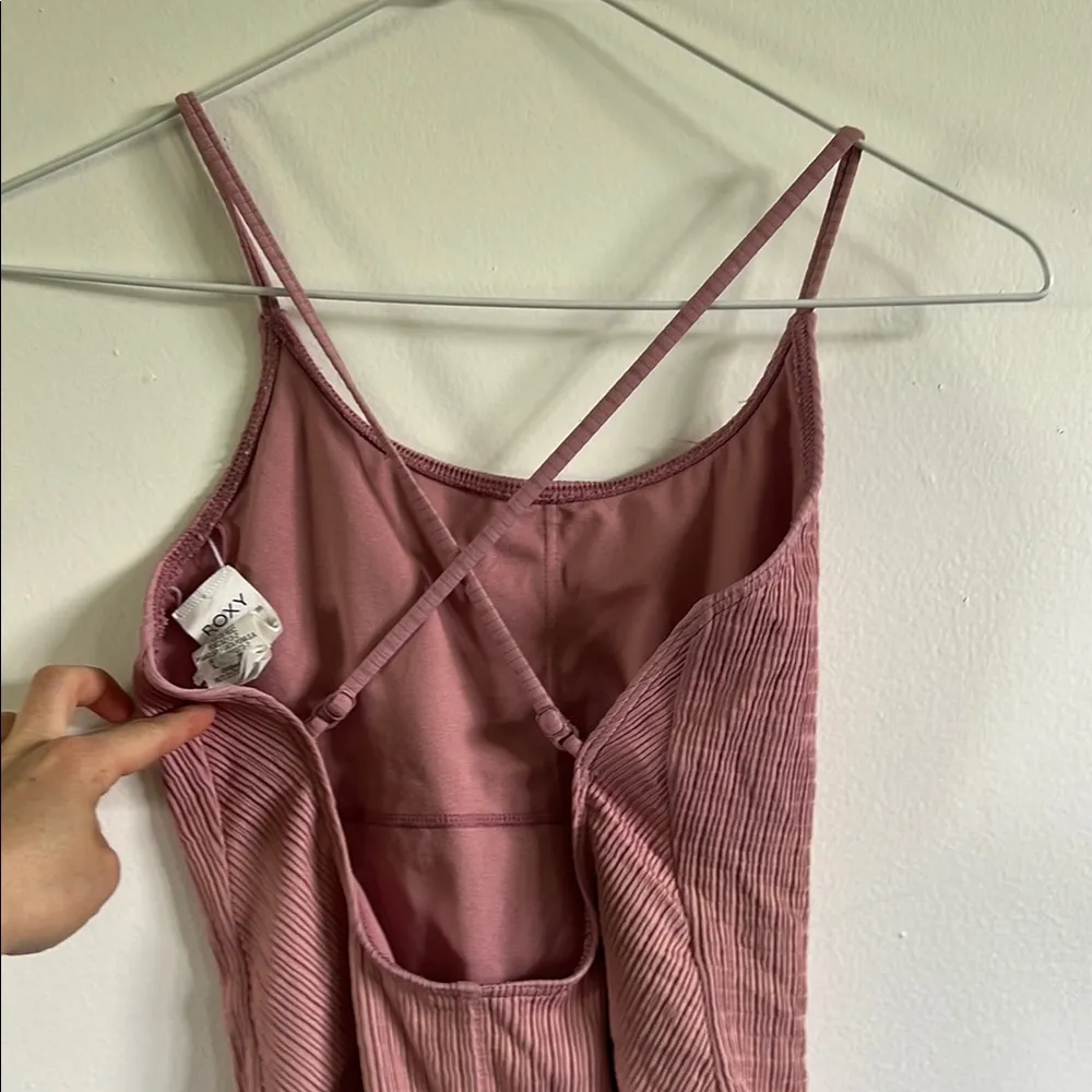 Roxy Dusty Rose Ribbed Swimsuit - Image 3