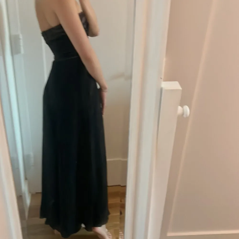 Vintage MaxMara pianoforte velvet beaded silk dress - Image 3