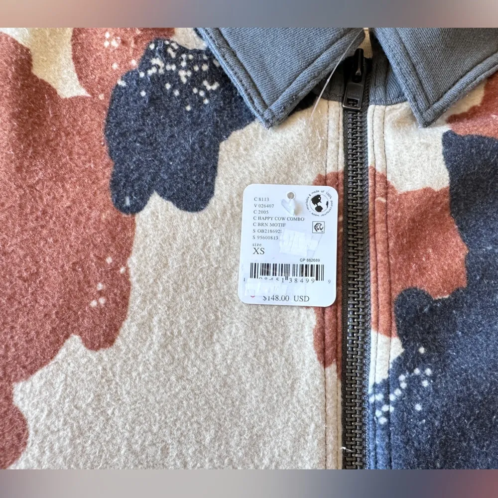 #25 NWT Free People Cabin Cardigan in Happy Cow Combo - Image 6