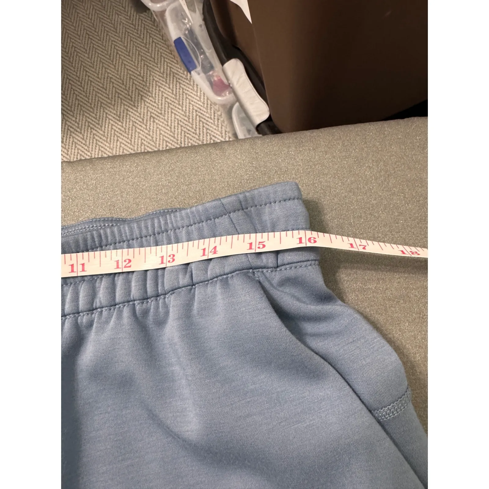 Women's Athletic Pullover Sweatshirt & Jogger Pants Set Blue Size L - Image 10