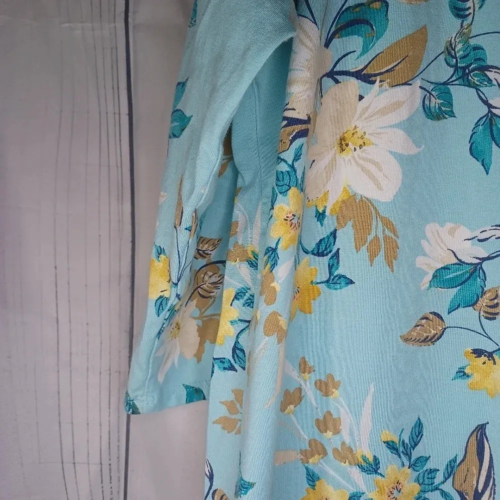 J.Jill Luxe Supima Pleat back tunic 3/4 Sleeve shirt - Image 5