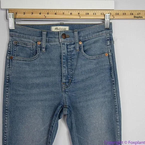 NEW Madewell 10" High-Rise Skinny‎ Jeans in Ainsworth Wash, size 24 - Image 5