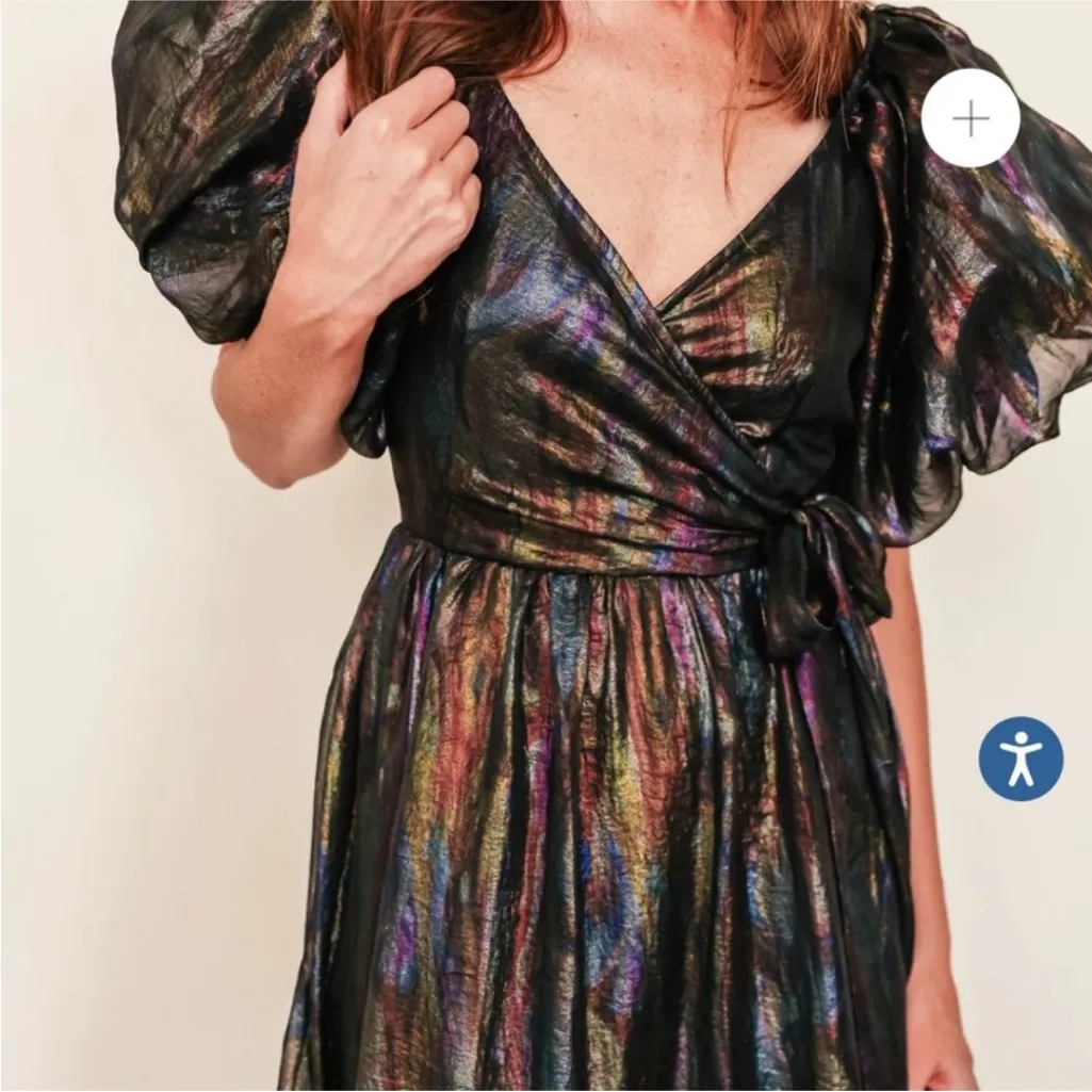 JESSAKAE Pixie dress in Black Iridescent Size XL NWT - Image 3