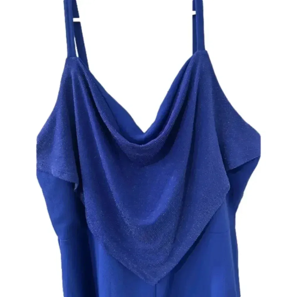 Almost Famous Women’s 2X Jumpsuit Sleeveless Triangle Neck NWT - Image 2