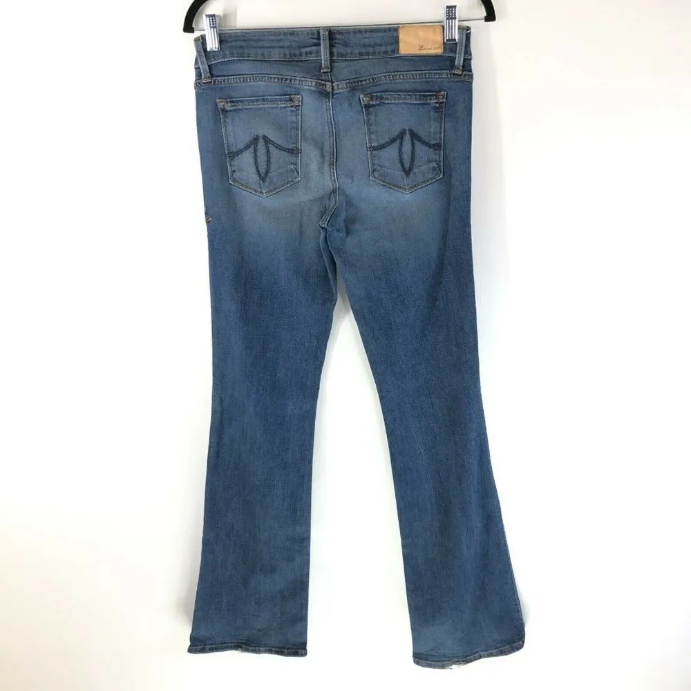 Level 99 Womens Jeans Boot Cut Medium Wash Stretch Size 28 Blue - Image 2