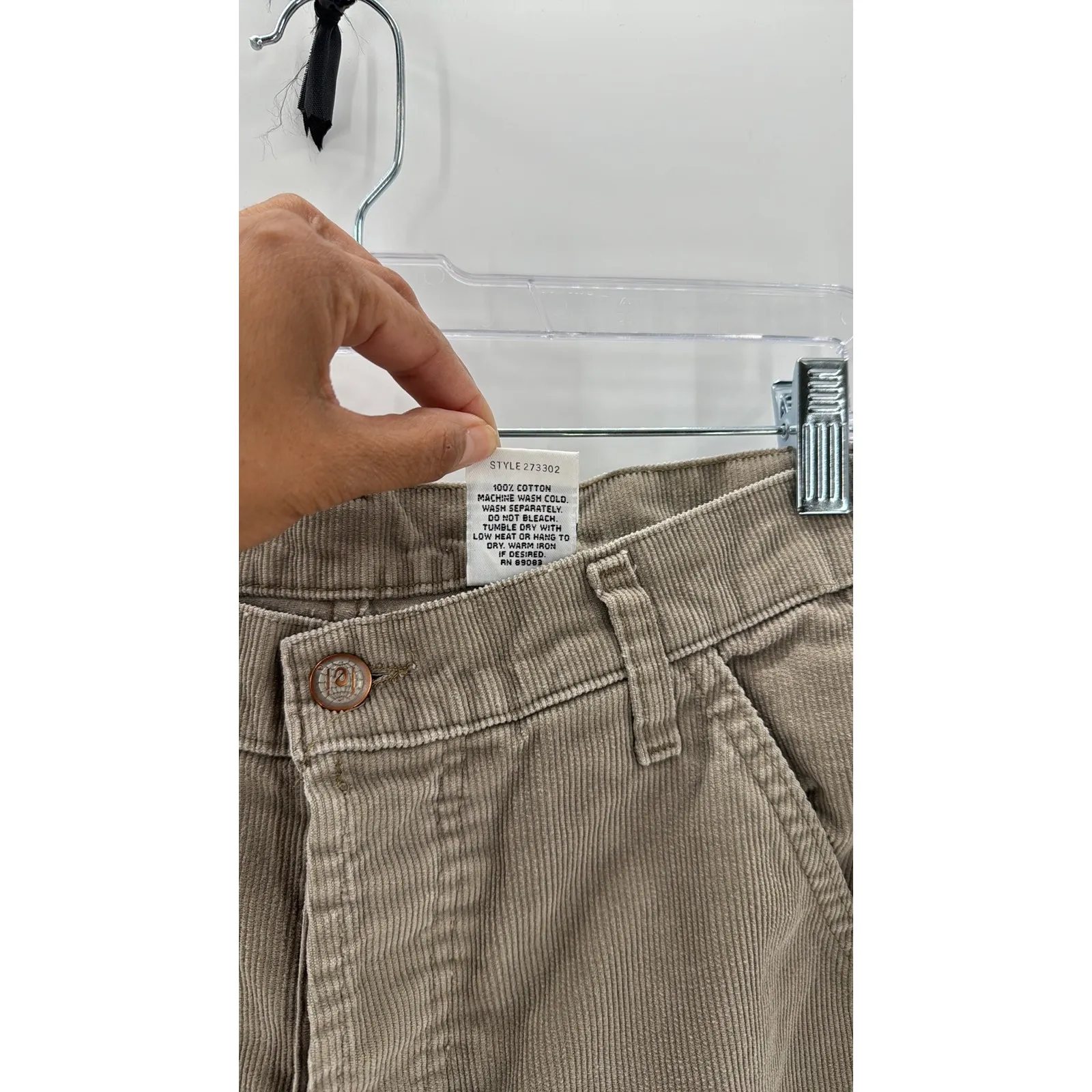 Vintage lei 90s button fly corduroy carpenter pants size 5 skater street wear - Image 7