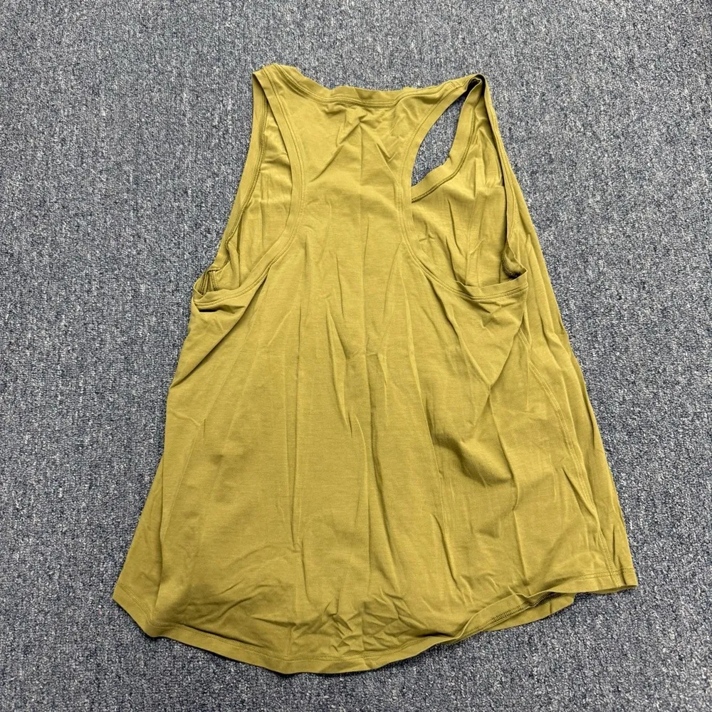 Lululemon Pima Cotton Green Tank Top Size 12 - Image 2