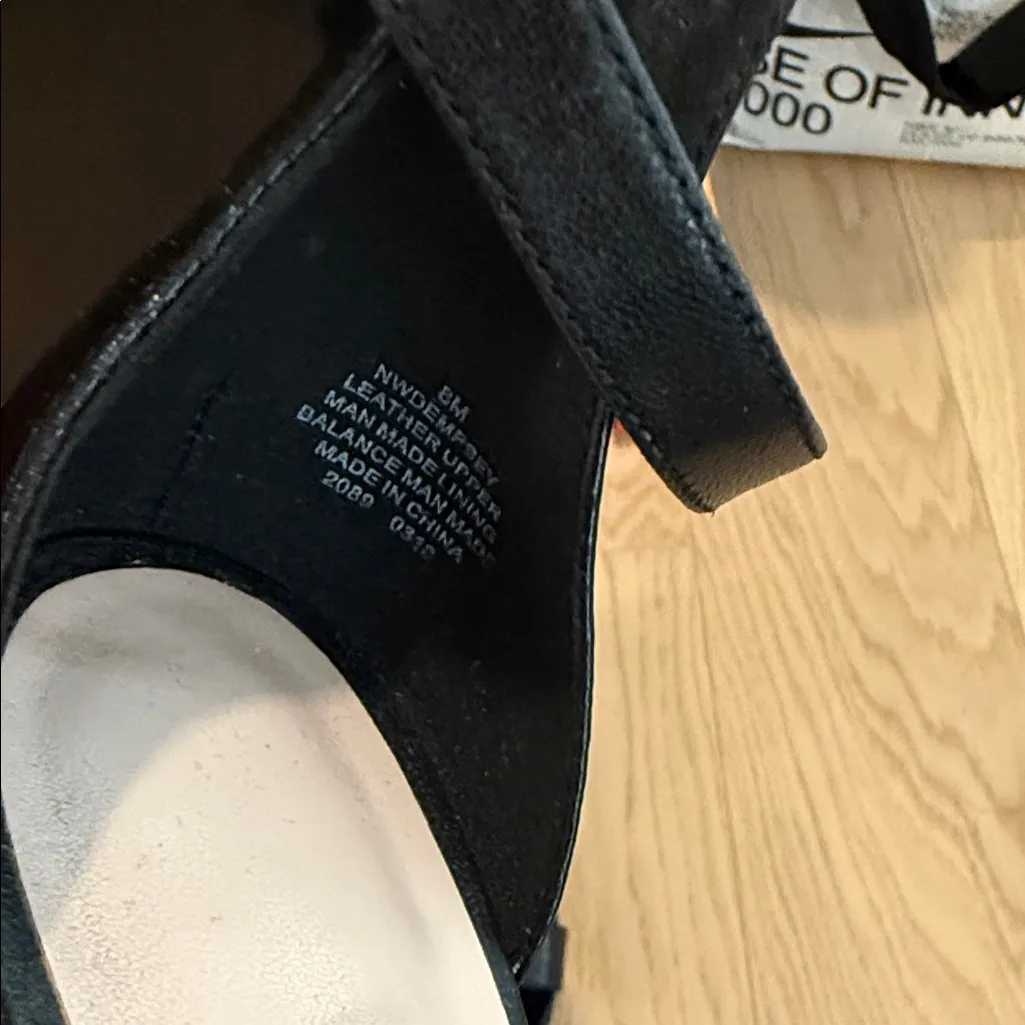 Nine West Black Ankle Strap Heels - Image 3