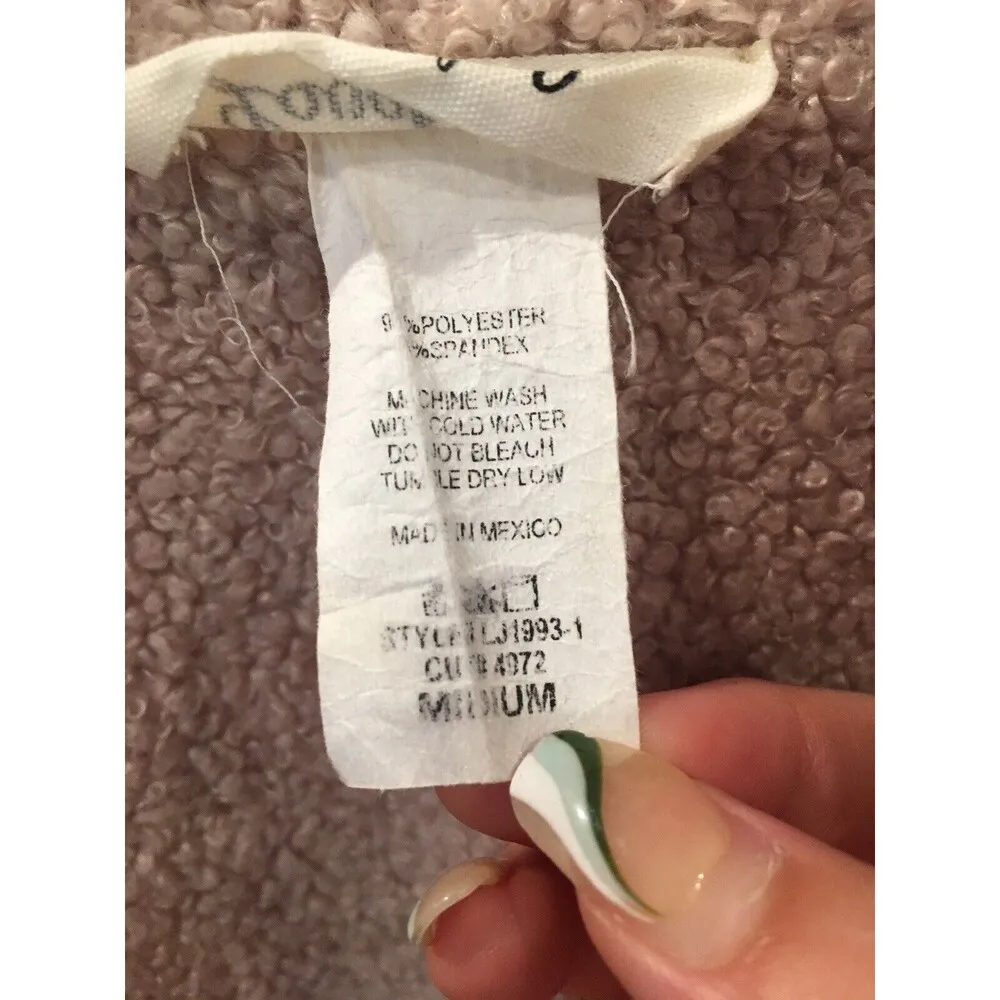 Lovely J Cardigan Womens Size Medium Multicolor Aztec Sleeveless Drape Sweater Brown - Image 5