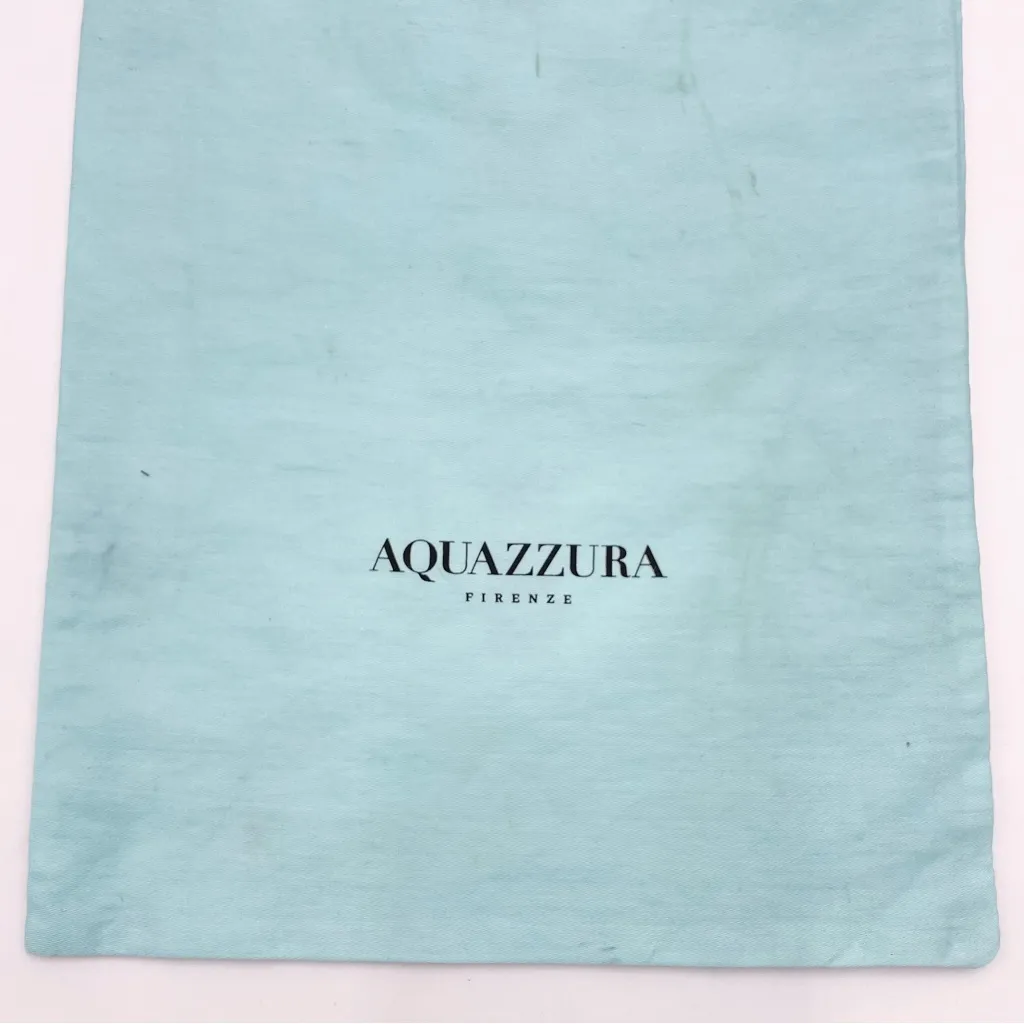 Aquazzura Dust Cover Bag Light Blue Travel Storage Drawstring 8.5x14.5 Pineapple - Image 4