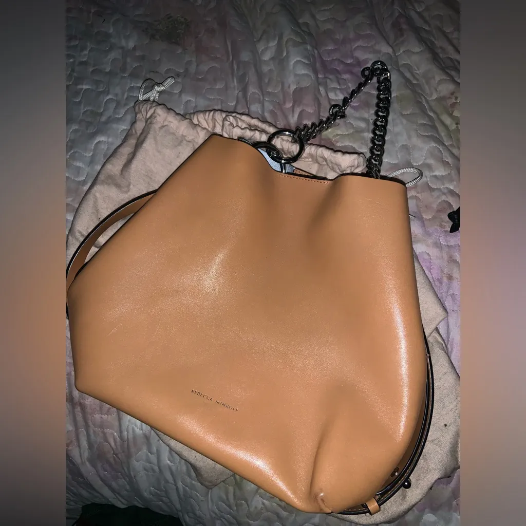 Rebecca Minkoff Kate bag chain handle leather tan boho contemporary fall purse - Image 4