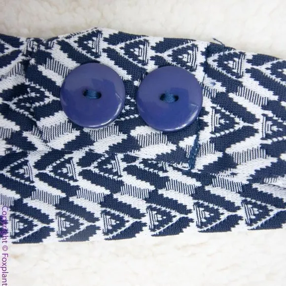 NEW Seea Free People Seea Georgia Surf‎ Top in navy mini chevron, XS Blue - Image 11