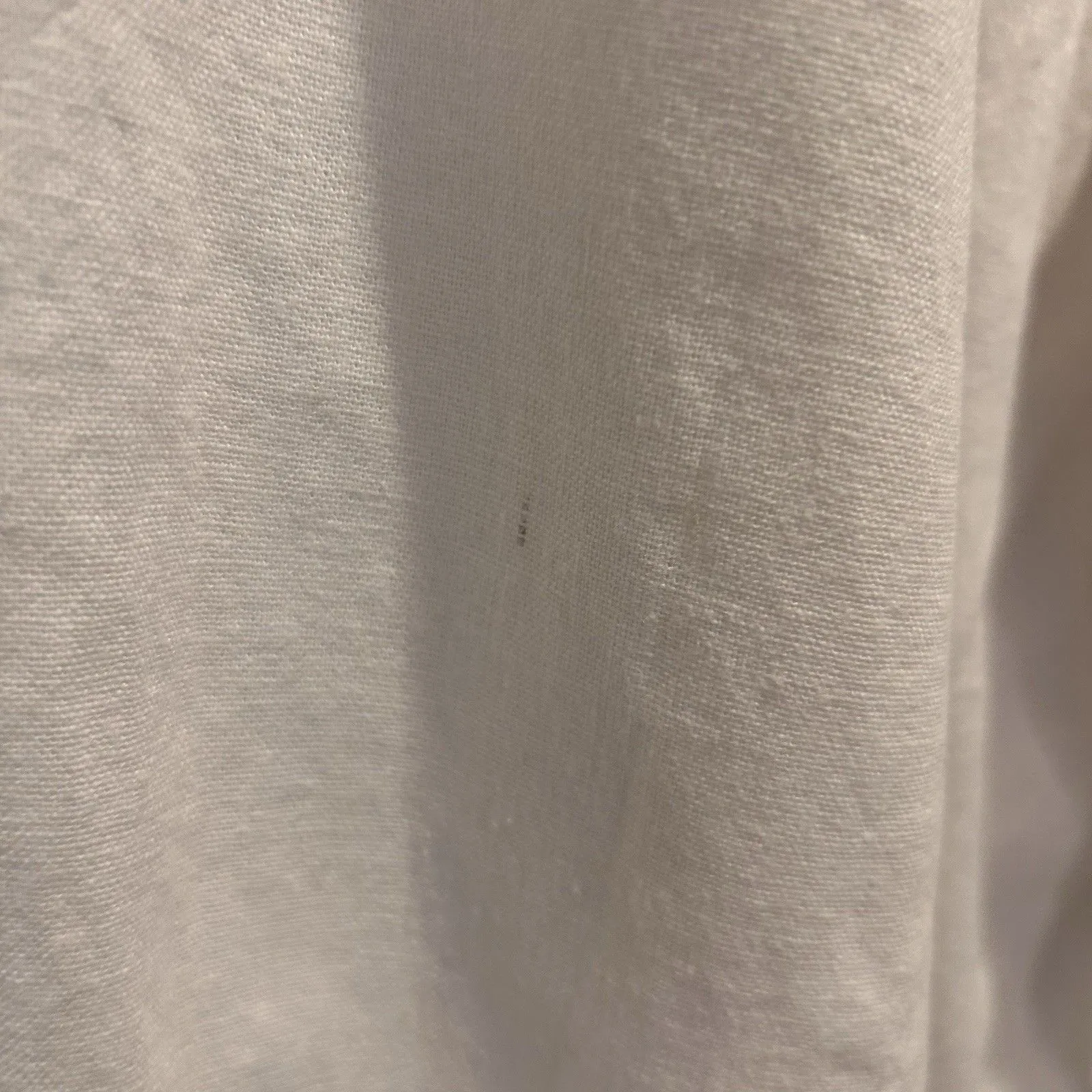 Cato White Pull On Linen Blend‎ Wide Leg Pants size Large Beachy Flowy Comfy - Image 7