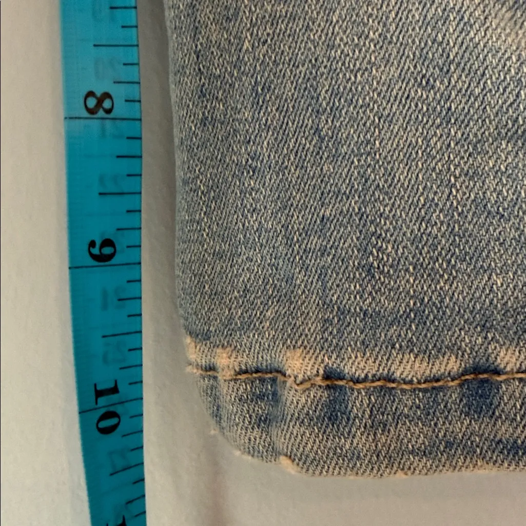 Zara Denim Crop Tube Top Corset - Image 7