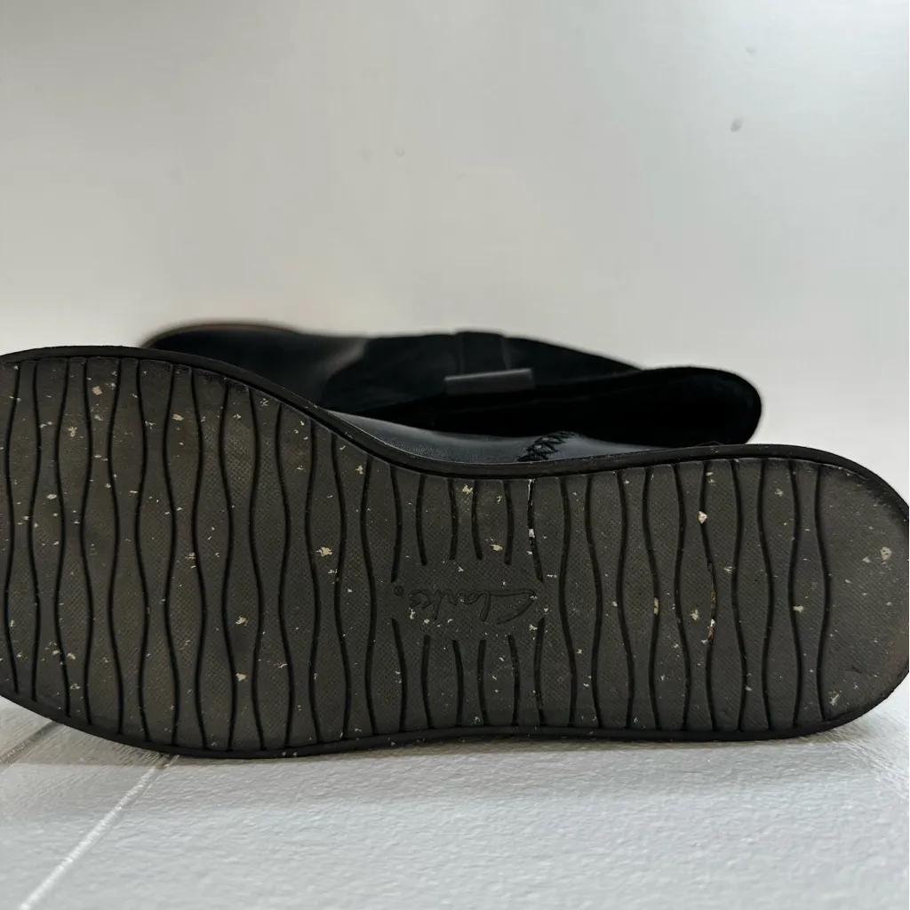 Clarks Glick Elmfield Black Leather Suede Mid Calf Winter Boots Women’s 8M EU 39 - Image 10