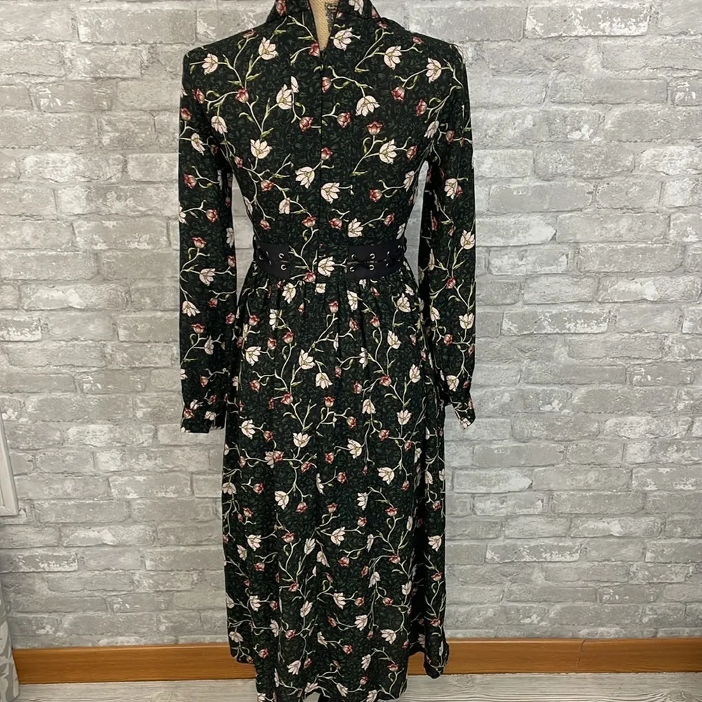 Topshop Woodland Floral Lattice Dress - Image 7