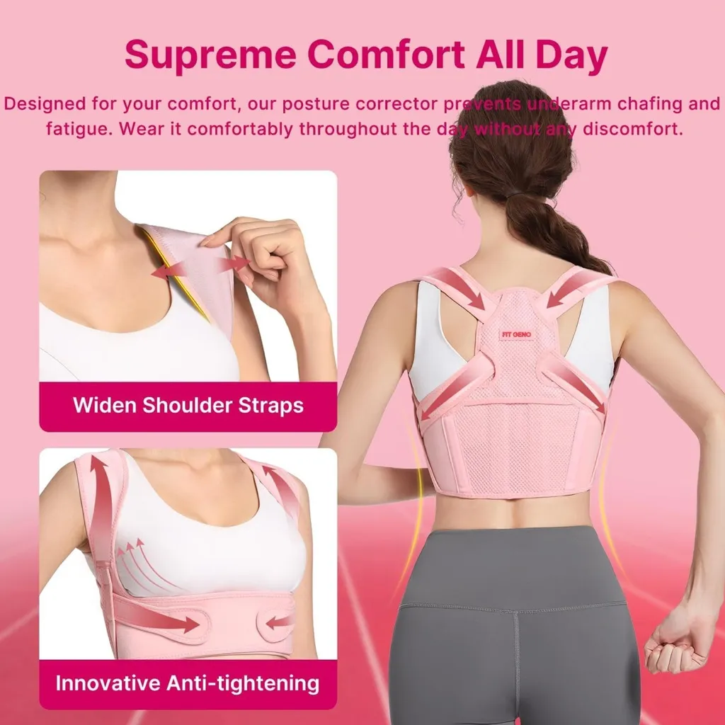 Posture Corrector for Women: Adjustable Lightweight Upper Back Brace - Image 5