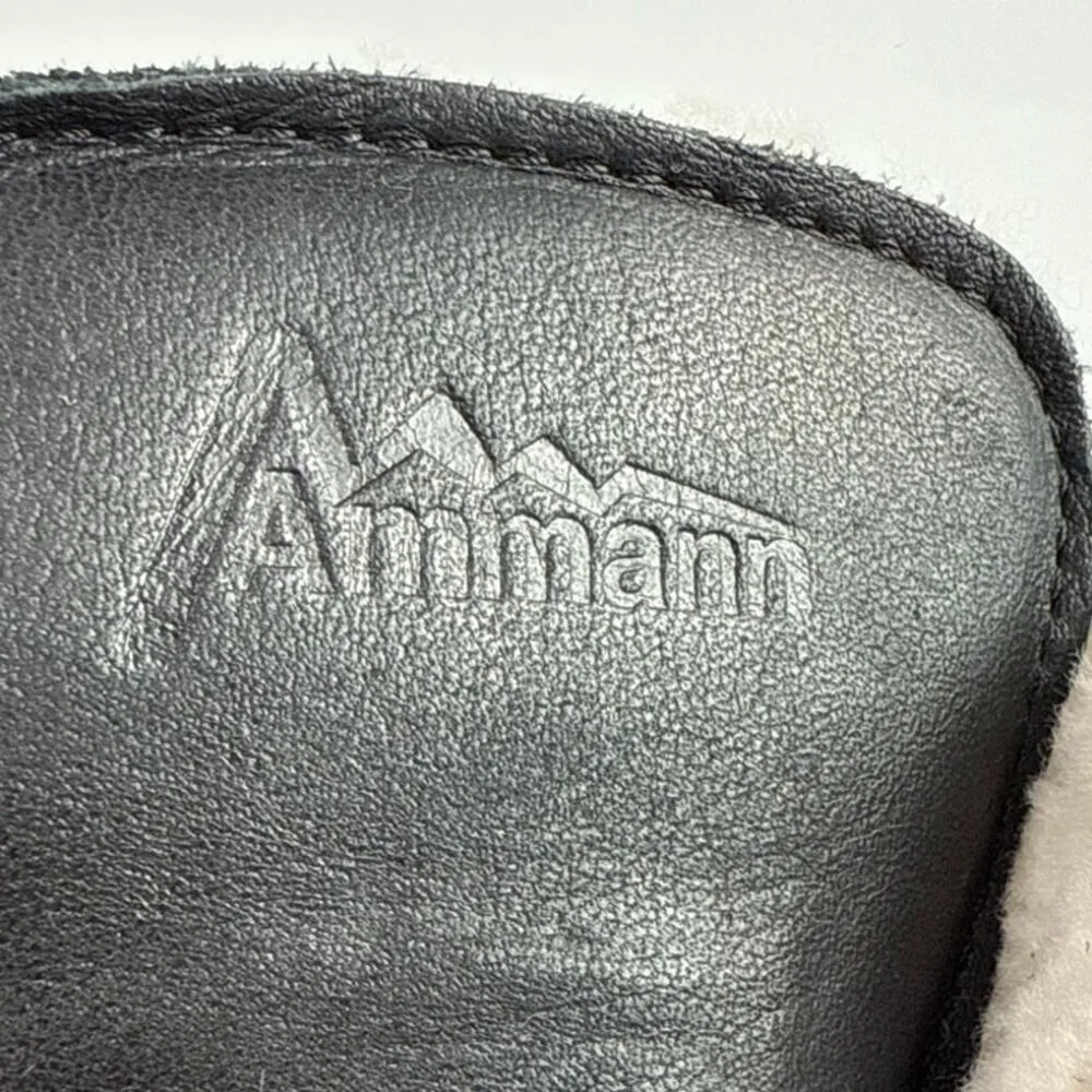 Ammann Valbella III Women's Black Glitter Leather Lace Up Ankle Snow Boots US 9 - Image 7