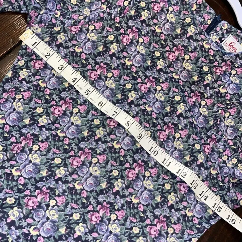 Vintage floral dress • Eber San Francisco • modest • prairie • flower • cottage - Image 7