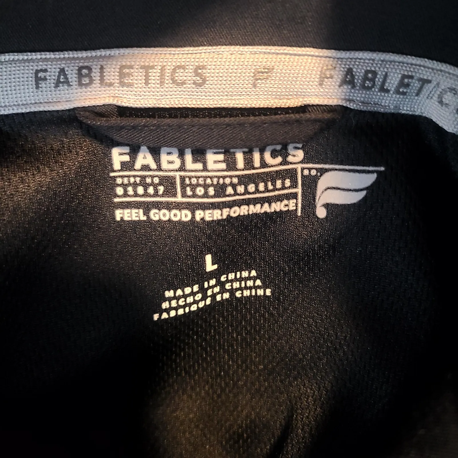 Fabletics Womens Black Daily 3-Pocket Scrub Jacket Zip Up Large - Image 5