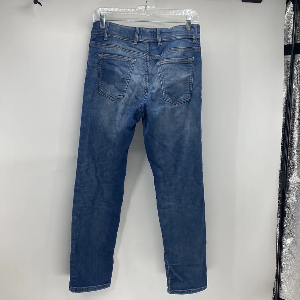 Gap denim like joggers soft button waist draw string cropped back to school - Image 7