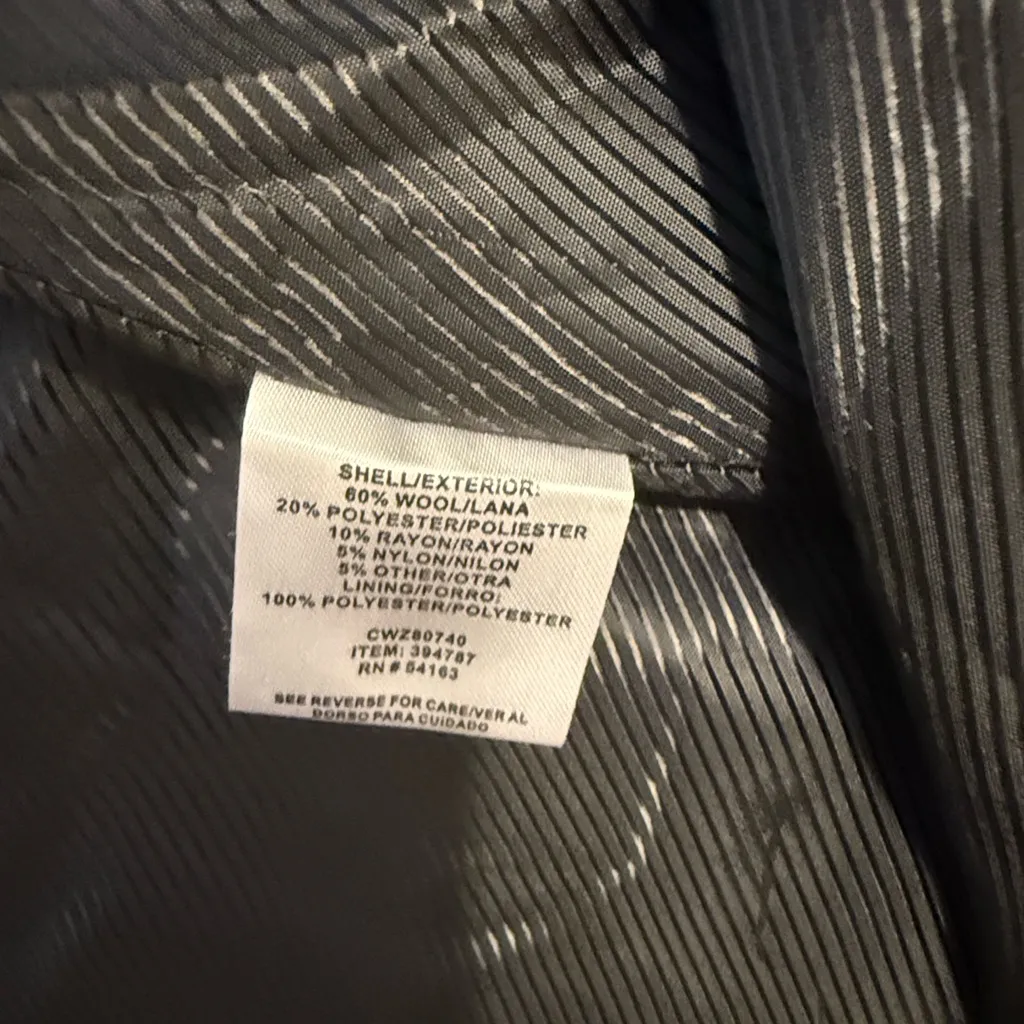 Calvin Klein Elegant Black Pea Coat - Image 9