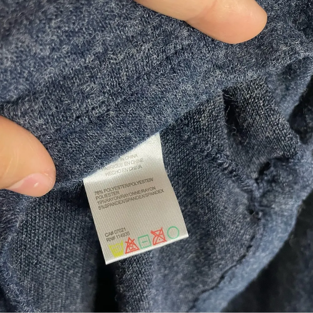 blue bell sleeves brushed fleece top relaxed fit women’s Size 1X - Image 7