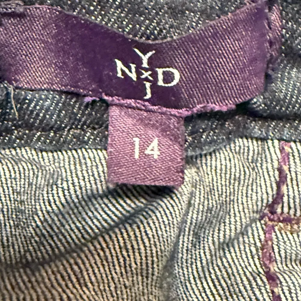 NYDJ‎ Medium Wash 5 Pocket Straight Leg High Rise Jeans Blue Lightweight Size 14 - Image 6