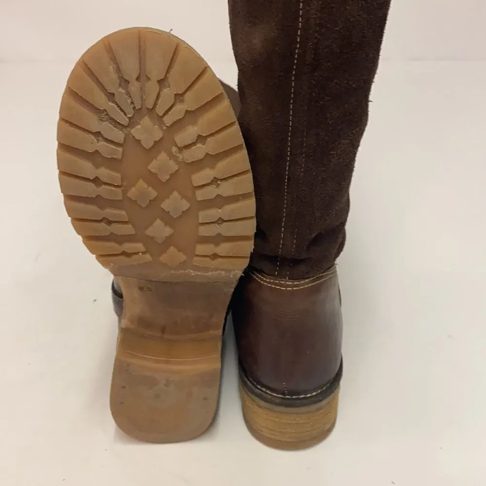 SBICCA JAVAN LEATHER RIDING BOOTS KNEE-HIGH BOOTS size 8.5 B23A - Image 9