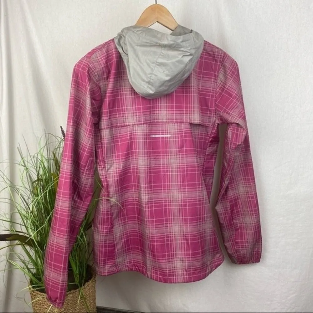 Nike Purple & Gray Phenom Vapor Graphic Print Zip Up Running Hoodie Jacket S - Image 2