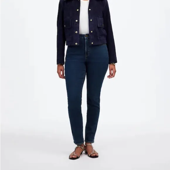 Madewell The Curvy Perfect Vintage Jeans Larkspur Dark Wash Size 29 - Image 3