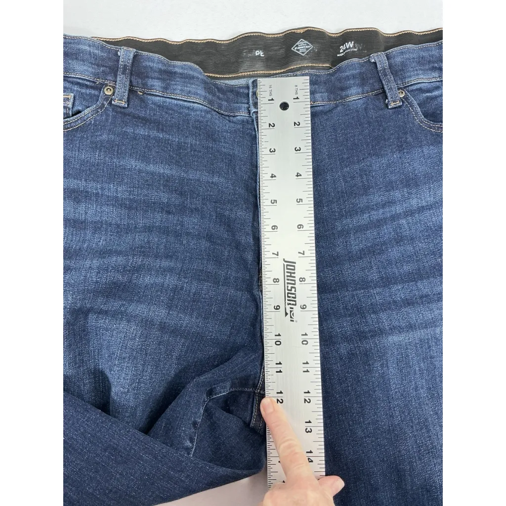 Womans St John’s Bay Blue Jeans 24 W Elastic Waist - Image 6