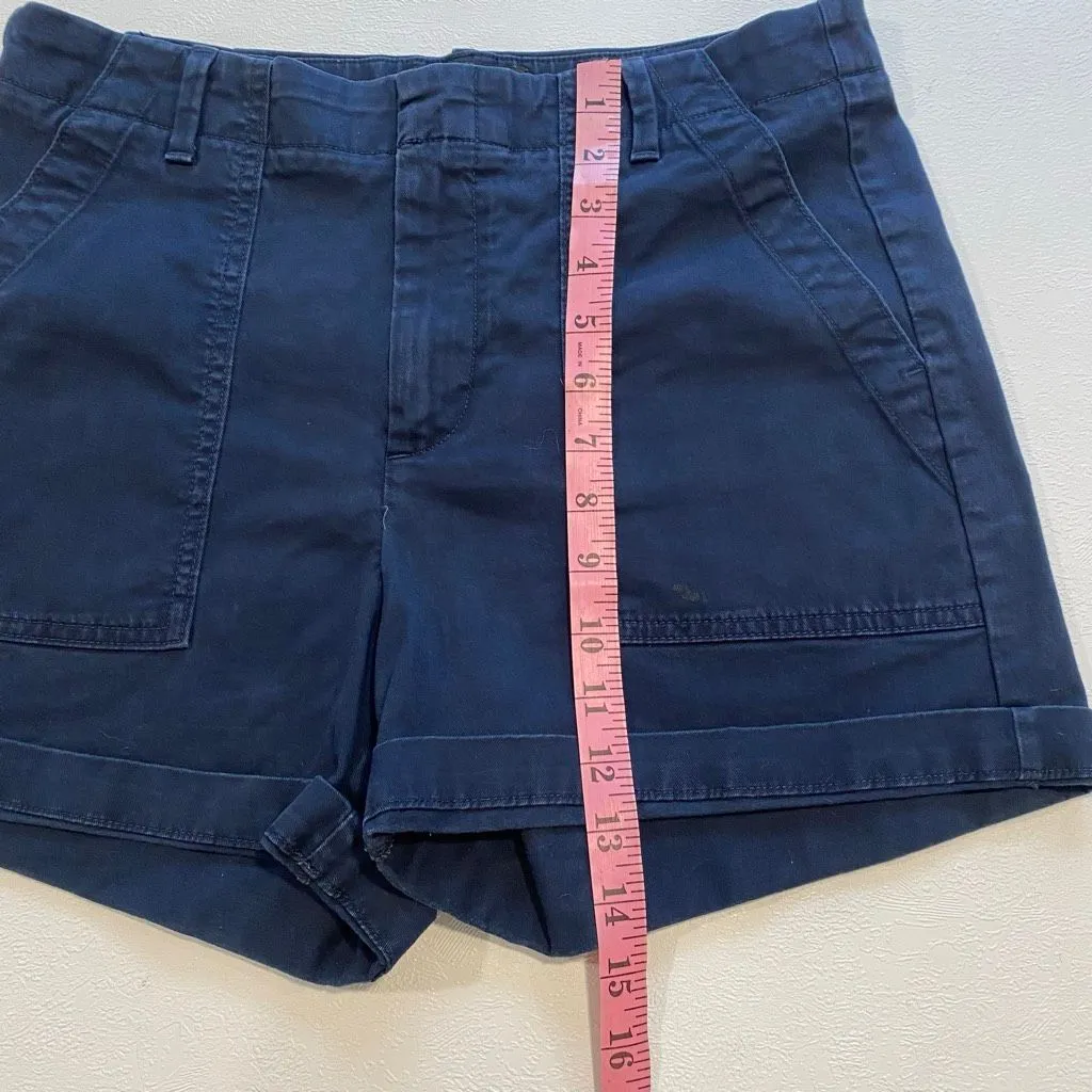 Banana Republic Authentic Chino Shorts Women Size 6 Navy Blue Casual Shorts - Image 5