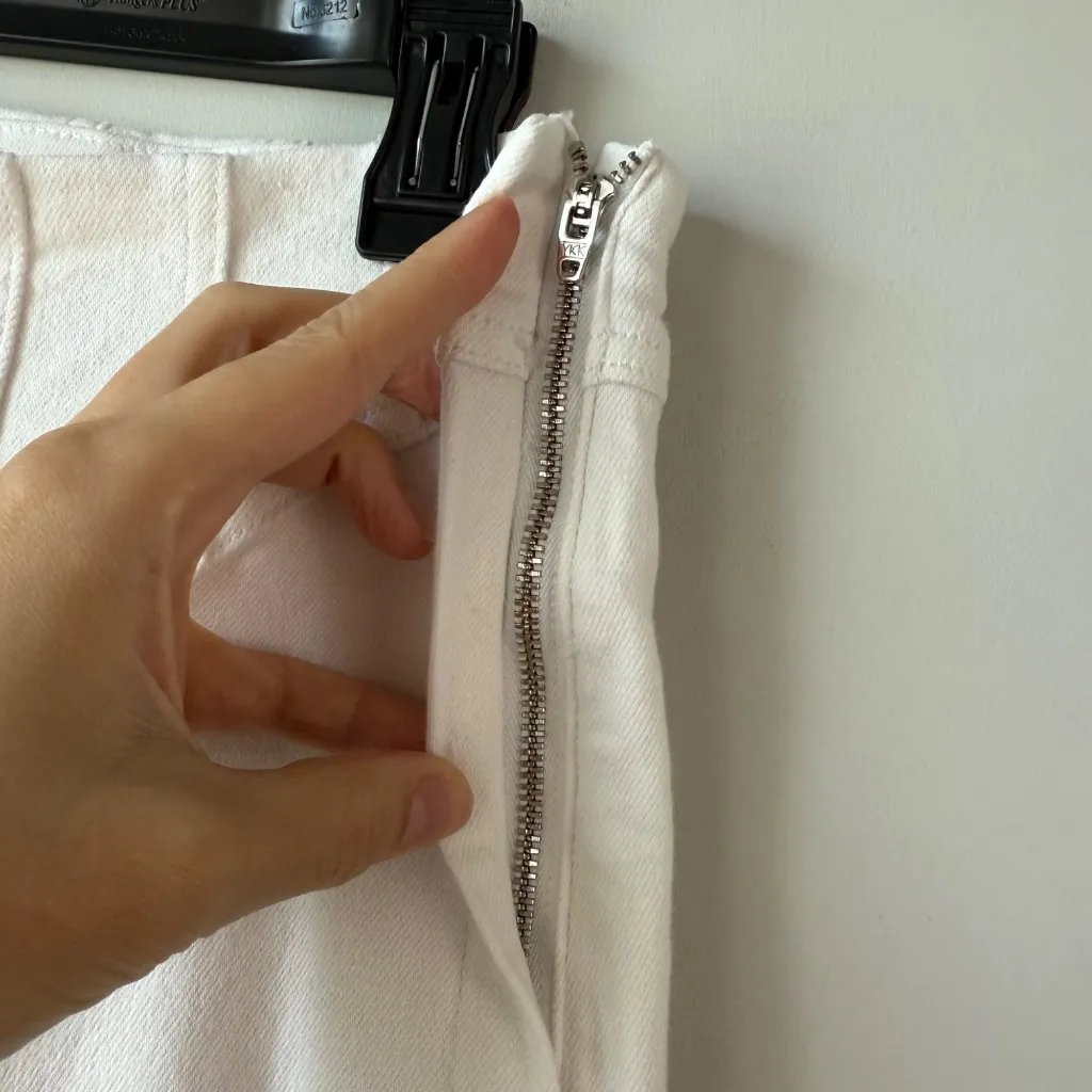 Good American‎ Stylish High Waisted Pants Womens Size 8/29 White - Image 3