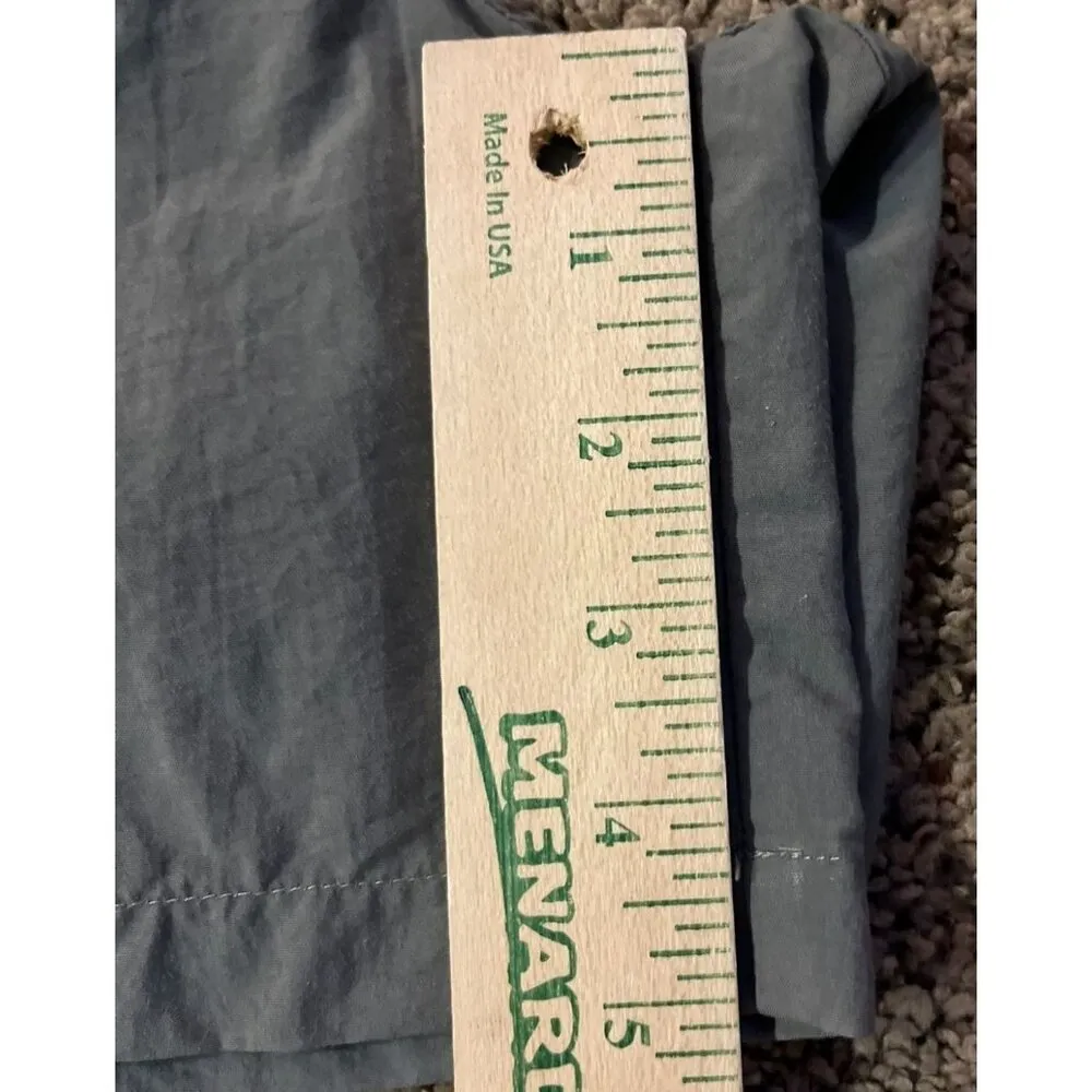 Vintage Columbia Nylon Belted Shorts Womens L Green Hiking Cargo Pockets - Image 12