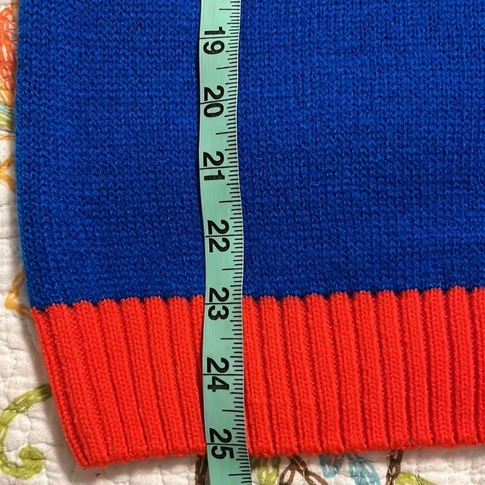 Dec 25th small junior sweater gingerbread man Oh Snap! Christmas holiday party Blue Size undefined - Image 5