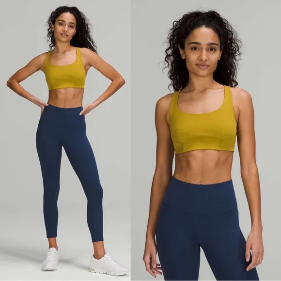 Lululemon • Wunder Train Bra Medium Support C/D Cup Auric Gold chartreuse green - Image 2