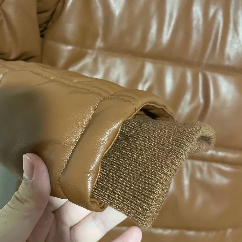 Levi’s fuax leather coat - Image 5