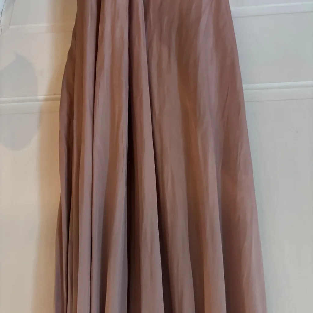 Ulla Johnson Jade Dress Blush Rose Pink Size 4 One Shoulder Pleated Gown Flowy - Image 12