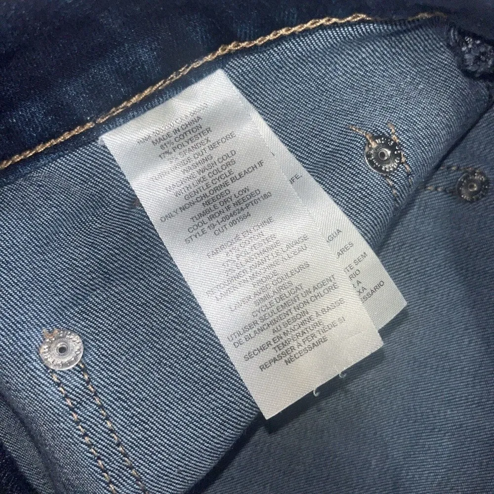 Current Elliot Sz 25 Cropped Boot Jeans Raw Hem - Image 12