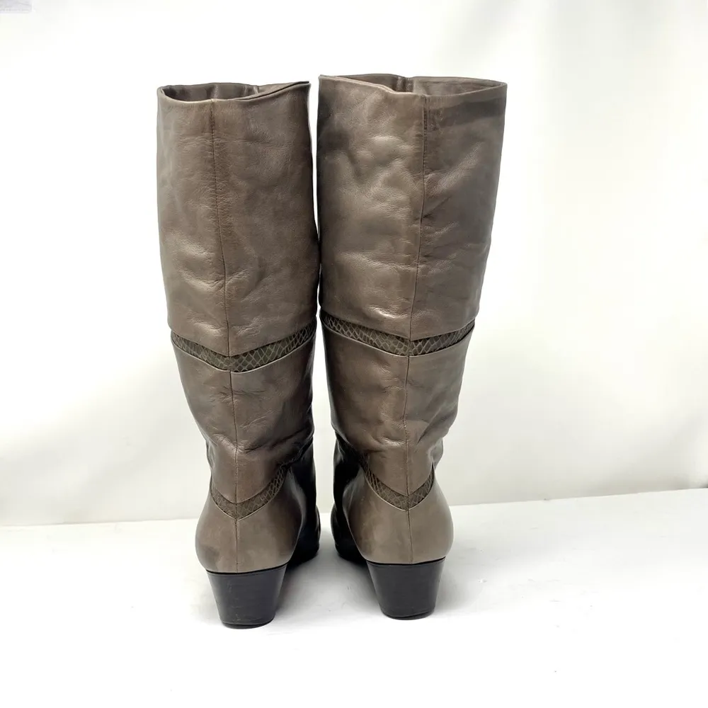 Vintage leather boots purchased in Paris, made in Italy, size - Image 5