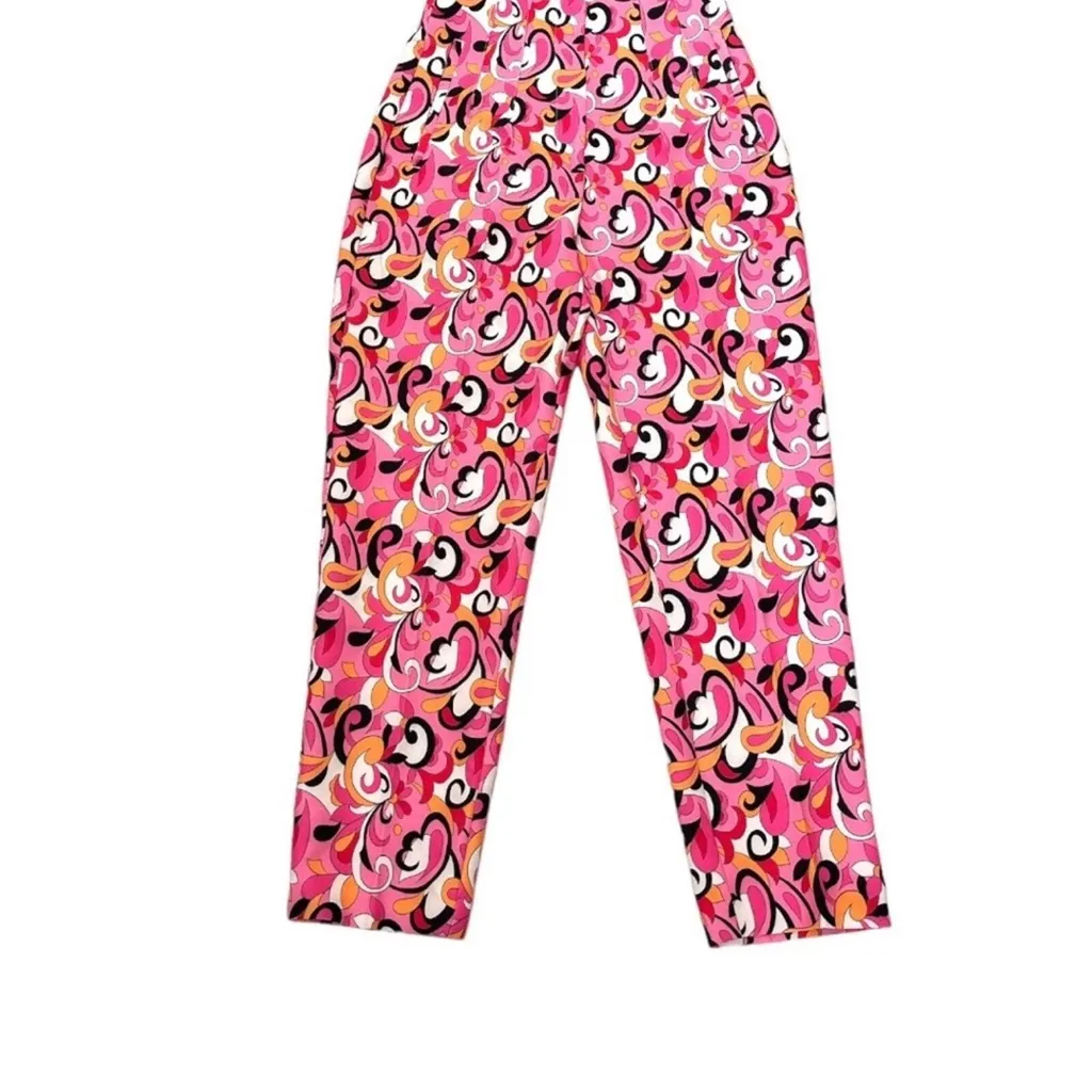 NWT ZARA Paisley Floral Straight Leg High Waist Pants 1478/935 Size Medium - Image 4