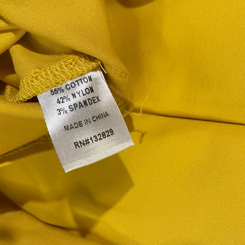 SuperDown strap mini yellow dress women Size Small - Image 9