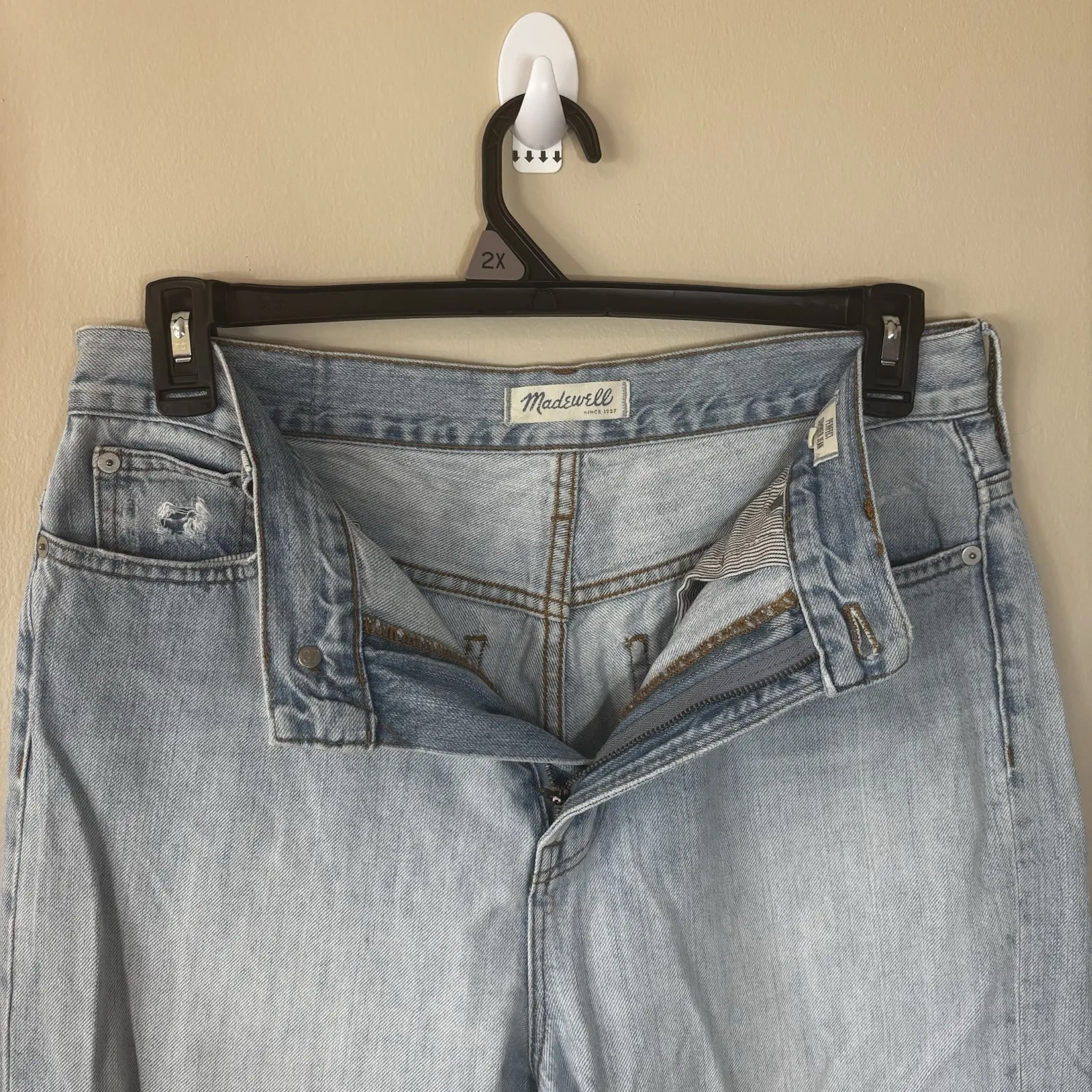 Madewell Jeans Womens 31(33) The Perfect Summer Jean Light Blue Cotton Denim - Image 2