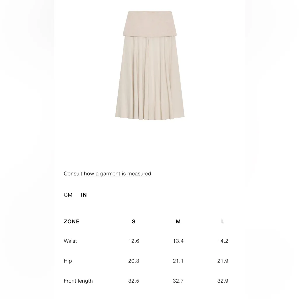 Zara NWT matching 2 piece top & skirt co-ord set, flowy drop waist midi skirt - Image 13