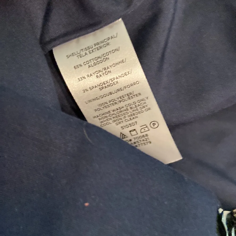 Ann Taylor Navy Blue Skirt size 12 waist 34” brand new with tag zipper in front - Image 11