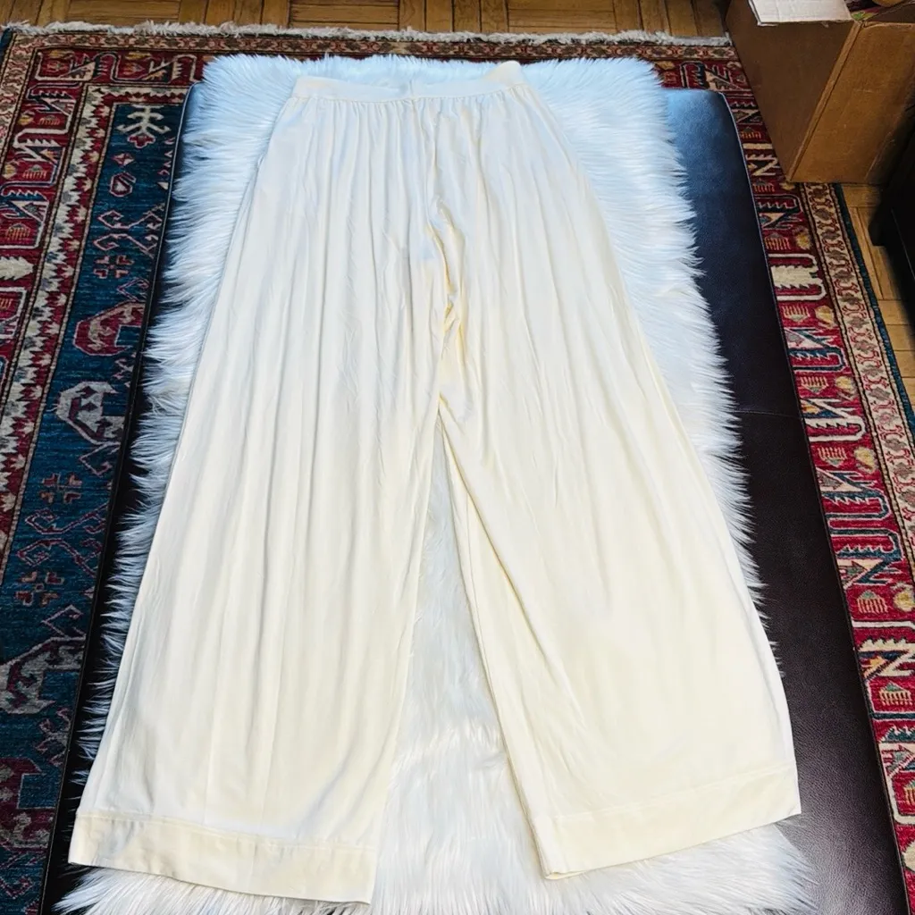 WeWoreWhat Antique White Wide Leg Pants - Image 5