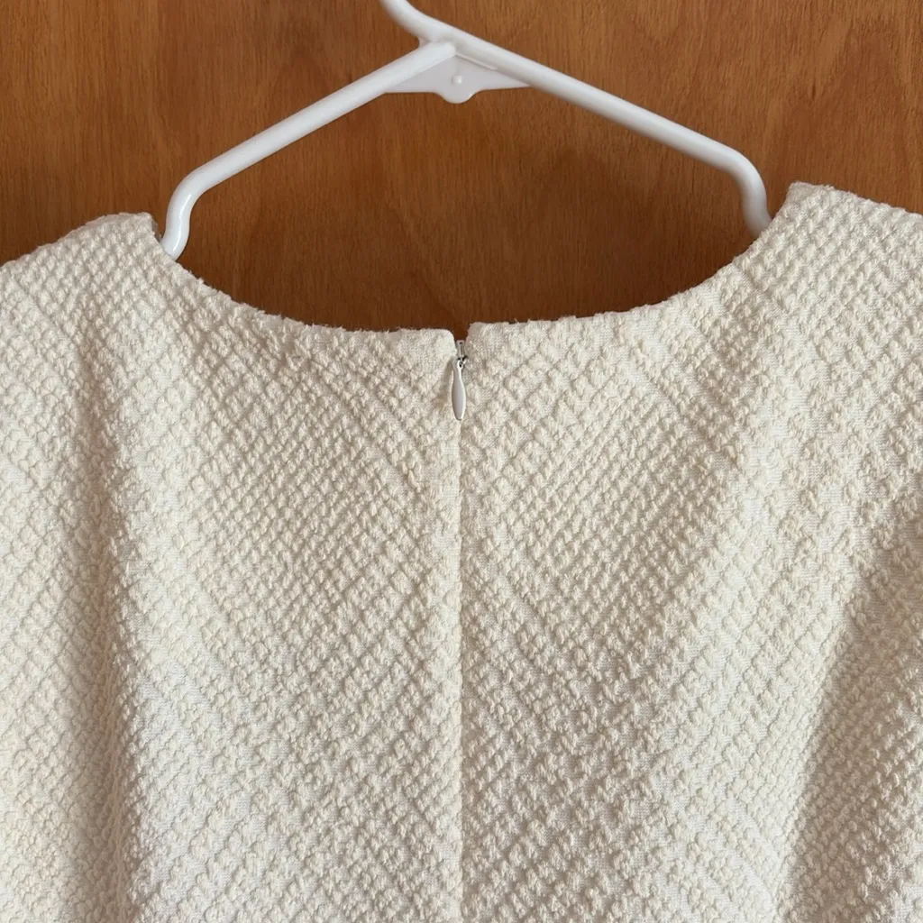 J. McLaughlin  Cream Sleeveless‎ Textured Dress Size XL - Image 5