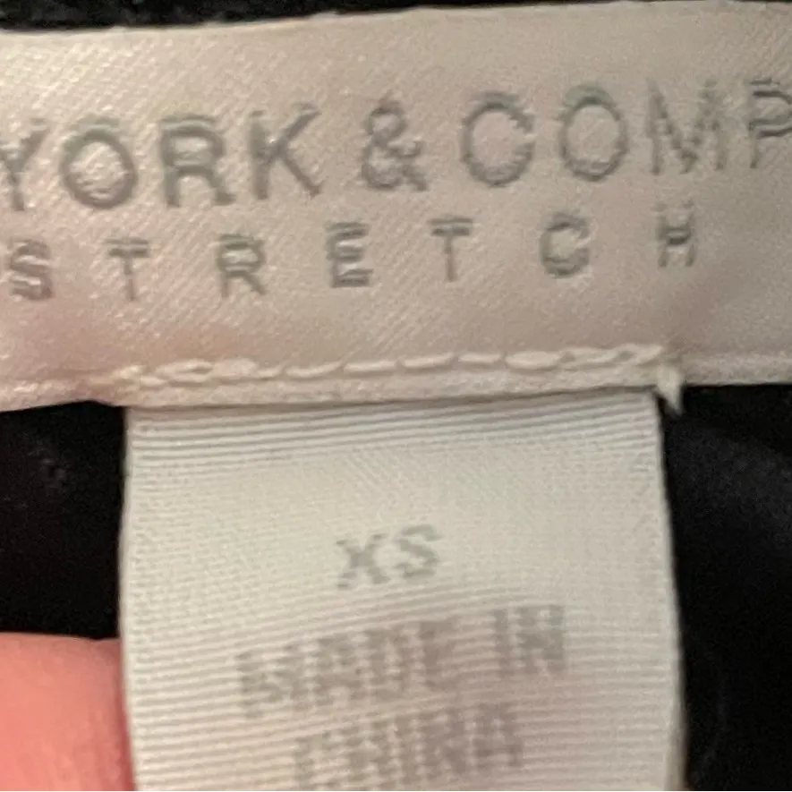 New York & Company Strapless A Line Black Floral Print Textured Pleated Women XS - Image 9