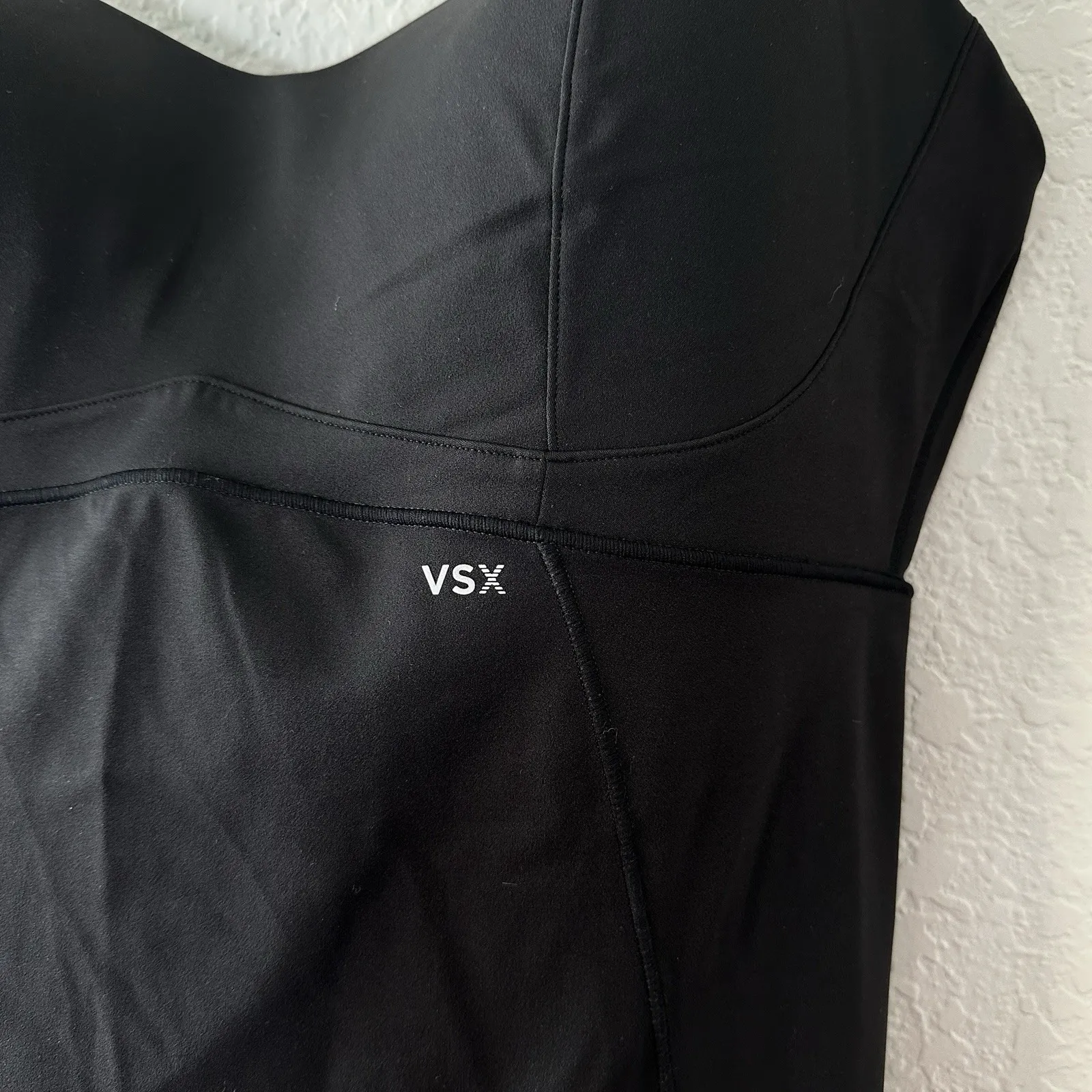 VSX By Victoria's Secret Elevate Balconette Catsuit Jumpsuit‎ XL Black Athletic - Image 7